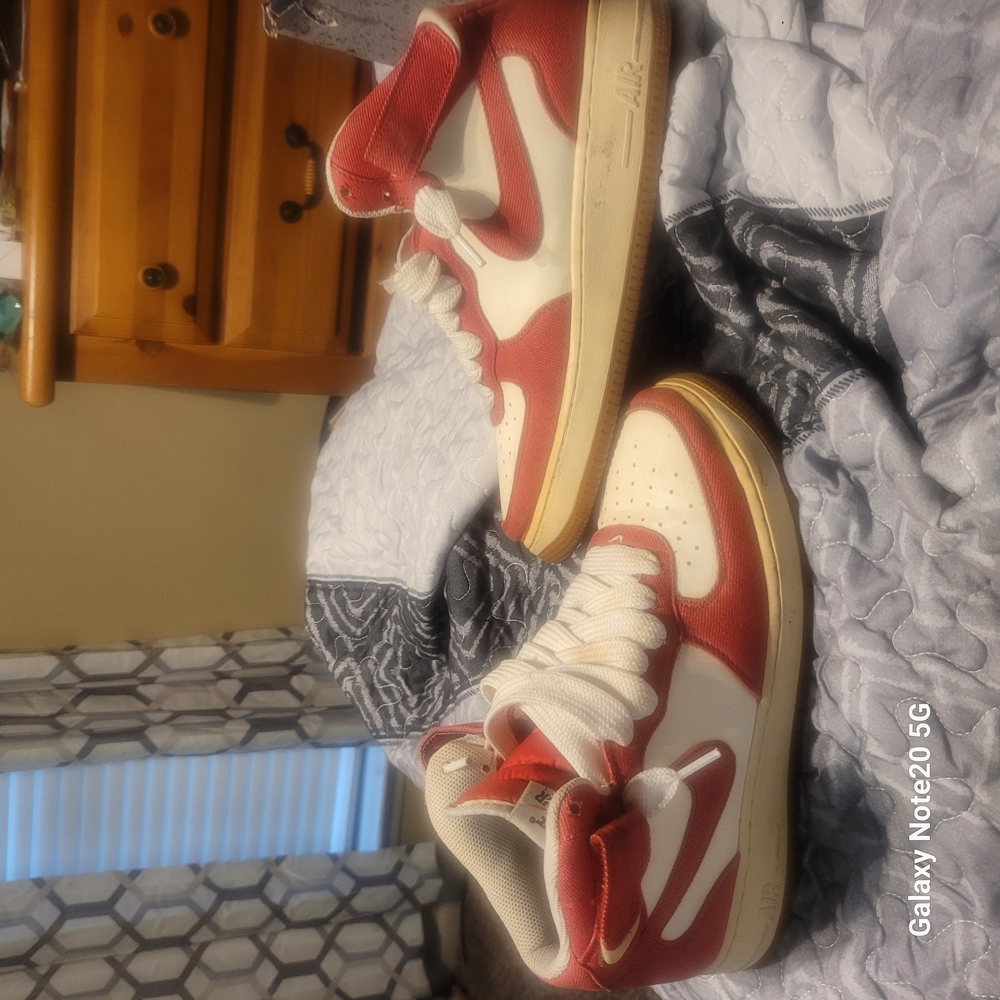 Nike Mens Air Force 1 Mid '07 'University Red' 315123-607